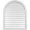 Ekena Millwork Round Top Surface Mount PVC Gable Vent w/ 2"W x 1-1/2"P Brickmould Frame, 32"W x 40"H GVPRT32X4002SN - alternate 1